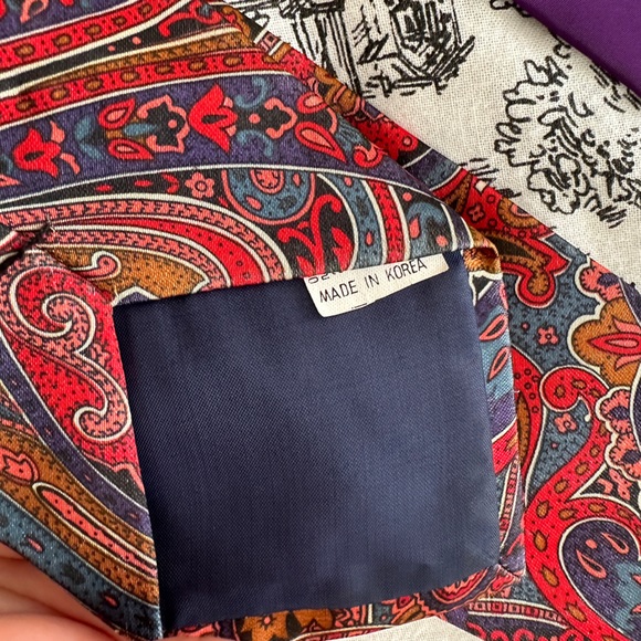 3/25$ 2 silk ties / Bohemian style - Picture 8 of 11